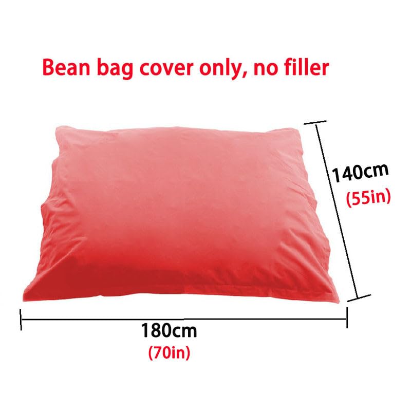 Pouffe Géant Interieur Pouf Géant De Jardin Extra Large Chaise De Plage Extérieur Résistant À l'eau Flottant pour Piscine Grand Pouf De Jeu (sans Remplissage),Blanc,180 Cm * 140 Cm
