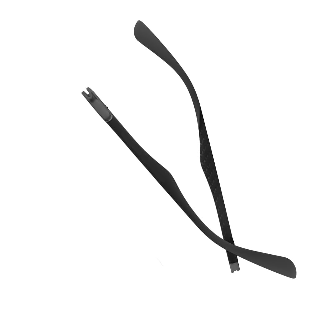 Brillenbügel-Ersatz für Ray Ban RB8313 Sonnenbrille, Bügelarme, Kohlefaser, 8313M, Brillenreparatur-Set (grau)