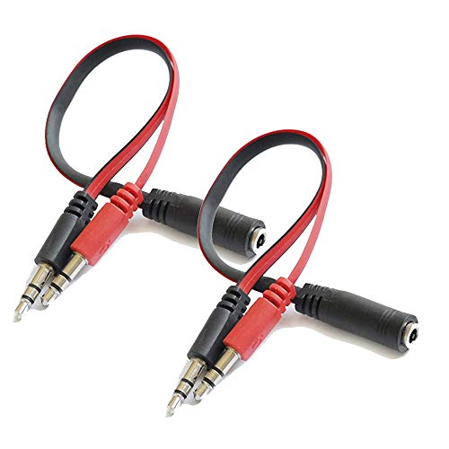 Cable adaptador audio Y jack 3.5mm 2Pack