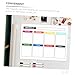 NUOBESTY 1set Magnetic Dry Erase Planner Board Weekly Schedule Message Board for Refrigerator Accessories for Home Office and Classroom Use