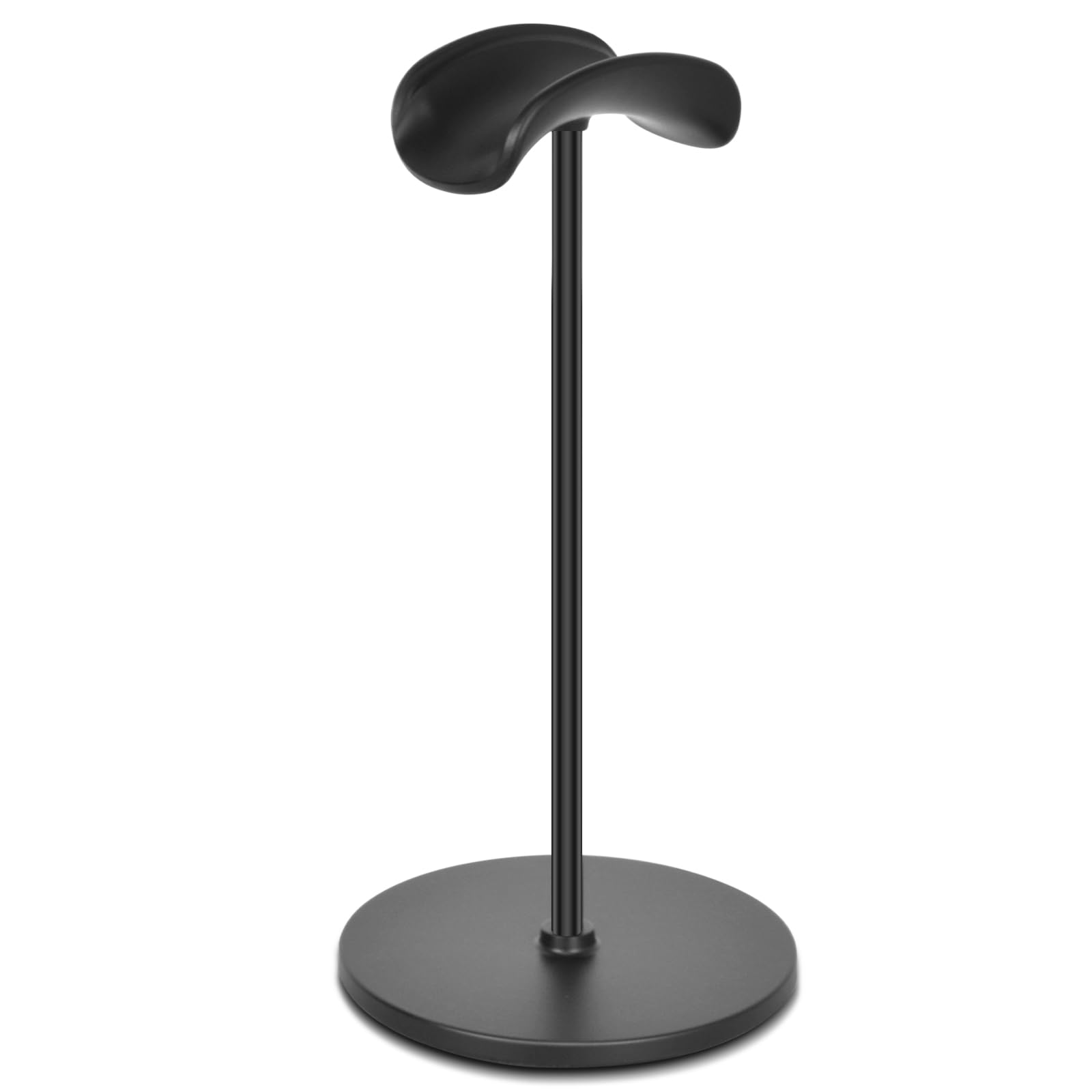 T-fun Headphone Stand, Curved Headset Stand with Aluminum Rod ABS Solid Base Gaming Headset Holder for Desk Headphone Accessories for Organization and