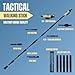 SmartstickX Collapsible Tactical Walking Stick with LED Light, USB Charging, Cork Grip, and Survival Tools – Aircraft Aluminum Trekking Pole for Hiking, Camping, Outdoors & Self Defense