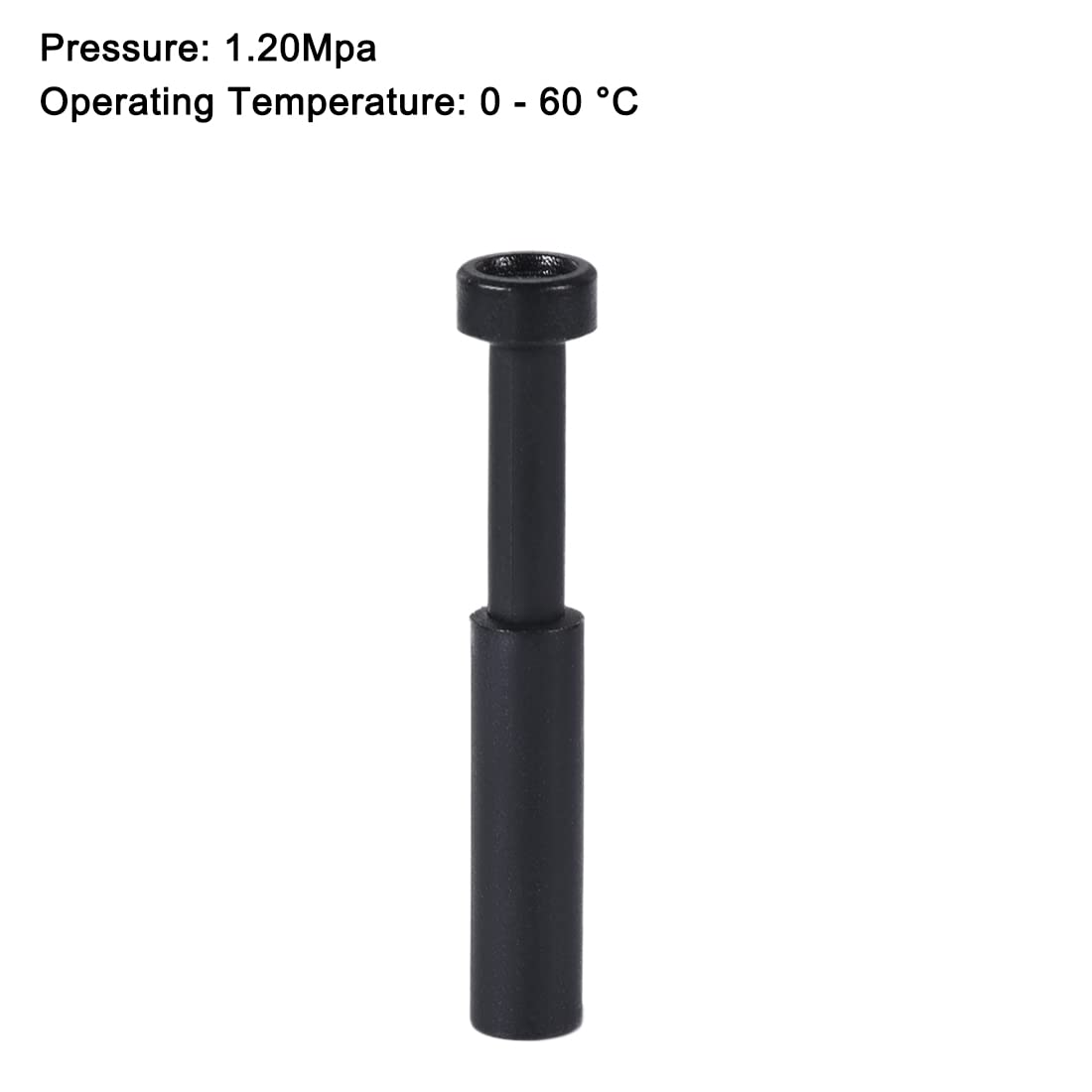 10 Bouchons Obturateurs Pneumatiques 6mm - Raccords Pression Pour Tuyau Air Plastique