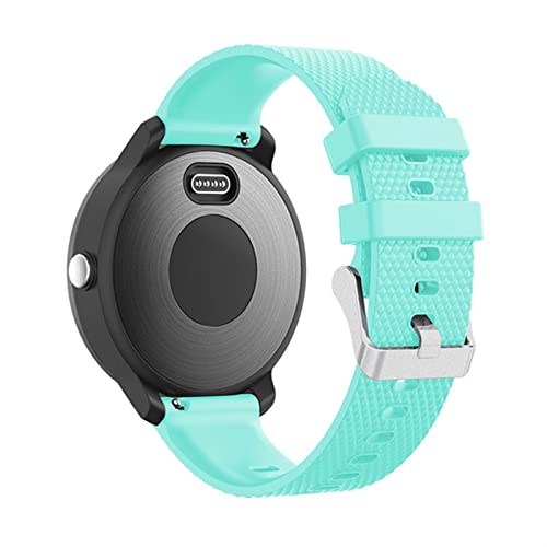 Correa de reloj de goma de silicona de 20 mm gris ágata para Garmin Vivoactive 3 y Vivomove HR