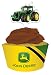 John Deere Cupcake Pick Decorations with Matching Baking Cup Wrappers, 12 Count