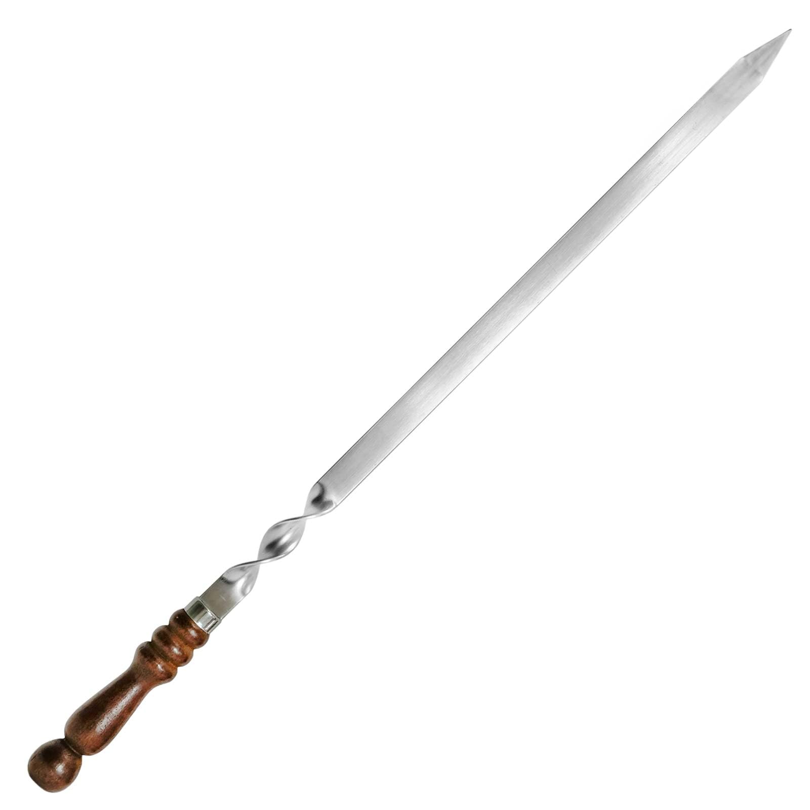 Set aus 12 Kebab Schaschlikspießen mit Tasche Schampura Grillspieße aus Edelstahl Fleischspieße BBQ Lagerfeuer Spieße