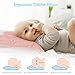 Babebay Toddler Pillow,13X18 Soft Kid Pillow for Sleeping, Machine Washable Toddler Pillow with Cotton Pillowcase, Age 2 to 5 (Pink)
