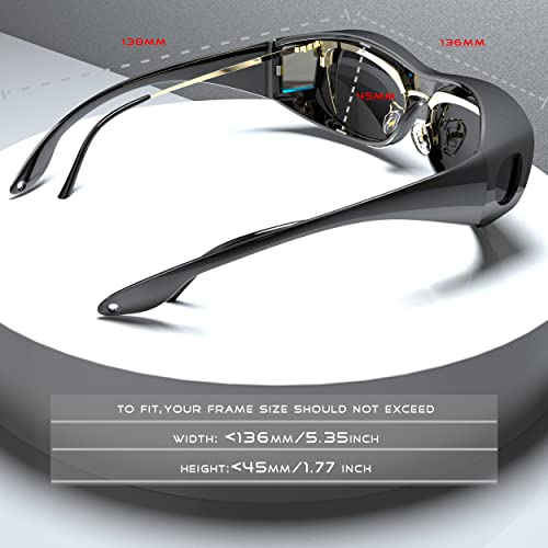 ATTCL Polarized Fit Over Sunglasses for Men and Women UV Protection Glasses for Driving and Outdoor Activities3