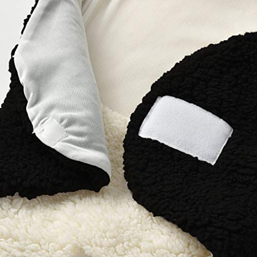 KONFA Toddler Kids Infant Baby Boys Girls Cartoon Panda Sleep Bag Sleepwear Swaddle Wrap Wearable Blanket Photography Prop (White, 0-12 Months)