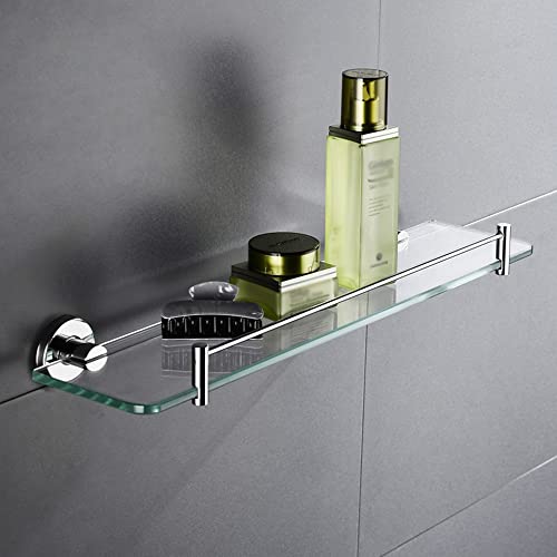 Fvrtft Floating Shelves Shower Caddy Bathroom Shelf, 2021 Glass Shelf Bathroom Kitchen Shelf, Single Tier Wall Mount Shower Caddy Bath Basket, Sus/2Pcs #TOP5