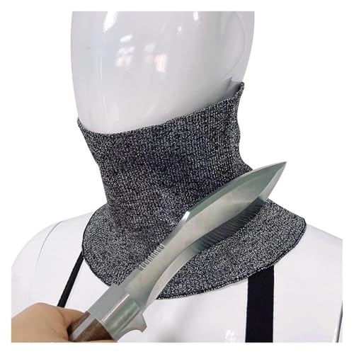 Gants de travail résistants aux coupures Collier de cou Anti-coupure, équipement de Protection de sécurité for protéger le cou, collier de cou Anti-coupure, Anti-coup de couteau Fonctionnement antidér