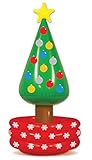 Beistle Inflatable Christmas Tree Cooler, 4’ 8” x 26” Holds approx. 24 12 oz. Cans - Inflatable Cooler for Parties, Drink Containers, Beverage Cooler, Christmas Inflatable, Holiday Decorations