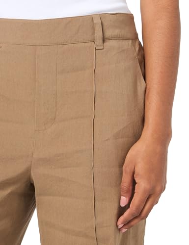 Vince Women's High Waist Pull on Linen Trouser2