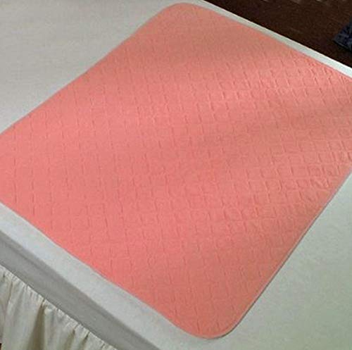 Comfortcare Pink Twin Pack Washable Bed Pads Incontinence-Bed Wetting, No Tucks, 3Ltr ,Cc,75X90