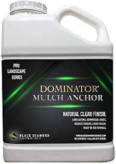 DOMINATOR 1 Gallon Mulch Anchor - Locks Mulch, Ready to Use Adhesive, Long