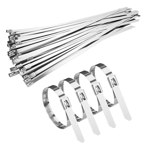 Ampia gamma di applicazioni: questo stainless steel zip ties è adatto per l'uso in case, uffici, garage, officine di vario tipo e nell'industria petrolchimica. Inoltre, questo fascette autobloccanti è adatto anche per l'uso su navi, centrali elettriche, fissaggio di cartelloni pubblicitari, sorveglianza, legatura di tondini per cemento armato, strisce isolanti, cavi e riparazioni di recinzioni domestiche.