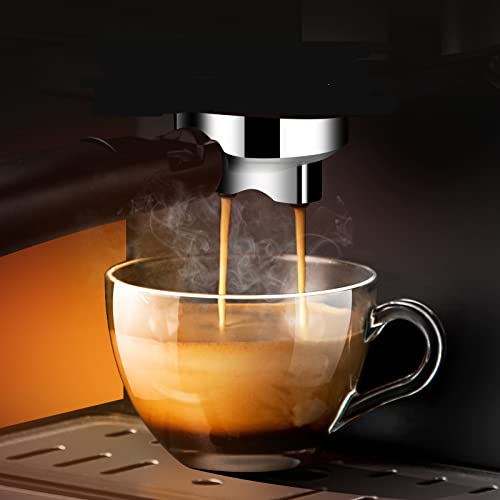 MiXXAR Espressomaschine 20 Bar 1 oder 2-Tassen Funktion mit 1.6L abnehmbarem Wassertank und Milchdampfdüse für… – Bild 5