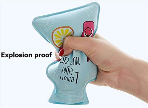Goeielewe 3Pcs Mini Hot Water Bottle Bag/Hand Warmer, Light And Handy, Small Heat Up And Refreezable Cold Pack, Korea Style Cute Therapy Heating Pad Warming Pain Relief, Random Pattern (Blue) #TOP1