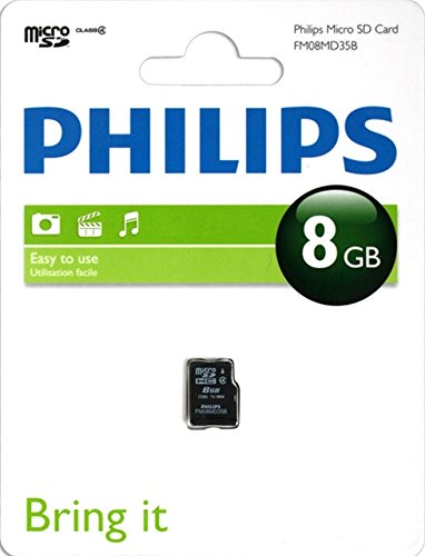 Preisvergleich Produktbild Philips FM08MP35B / 10 Class 4 8GB microSD-Speicherkarte inkl. Adapter