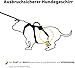 Huntboo Hunde Sicherheitsgeschirr, Sicherheitsgeschirr für Hunde, Vollständig Reflektierendes Geschirr mit Gepolstertem Griff, Wasserdicht, Verstellbare Weste (Schwarz, M)