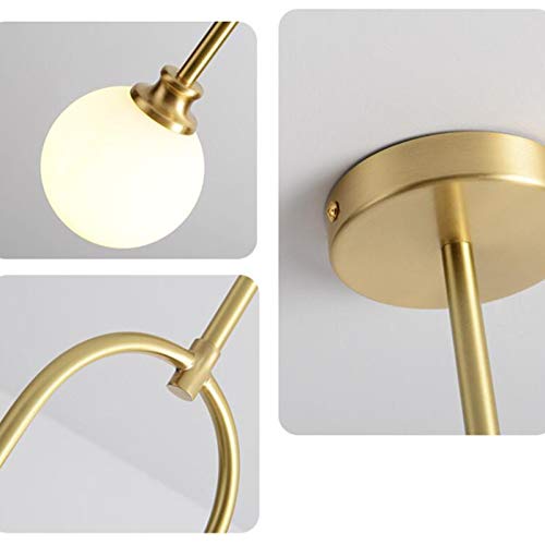 Lustre Tout Cuivre E27 : la solution pour sublimer un mur d'arrière-plan sombre - 5