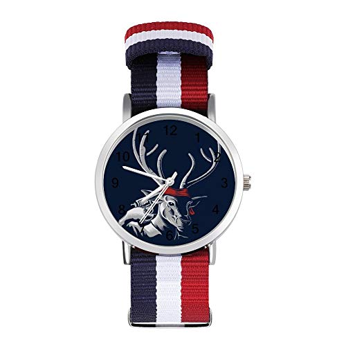 Preisvergleich Produktbild Deer Hunter Parodie Freizeit-Armbanduhr, geflochtene Uhr mit Skala