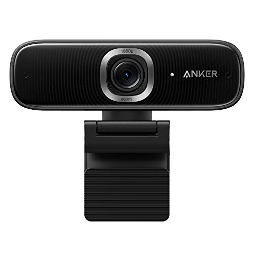 Anker PowerConf C300 ウェブカメラ 1080p フル HD、ビデオ会議およびストリーミング モード、AI によるオートフォーカスおよびフレーミング、ノイズ キャンセリング マイク、HDR、低照度補正、Zoom 認定