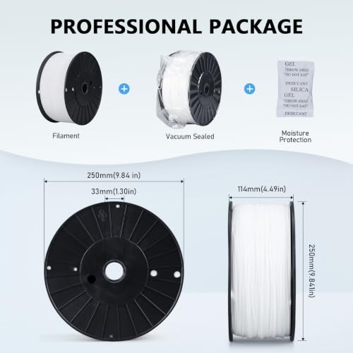 Image of YOUSU TPU 95A Filament 1.75mm White 3kg Flexible 3D Printer Filament