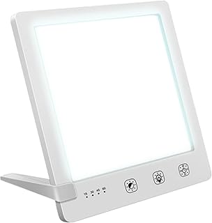 Lumo Therapy Light Therapy Lamp – 10000 Lux HappyLight, UV-Free LED Bright White Light with Adjustable Brightness, Timer & Stand – Boost Mood, Energy & Focus for Home Office Desk …