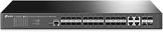TP-Link JetStream 24-Port SFP L2+ Managed Switch with 4 10GE SFP+ Slots (TL-SG3428XF) - SDN Integrated, Cloud Access & Omada App