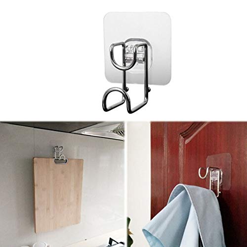 Buy 1PC Stainless Steel Strong Adhesive Hooks Behind The Door Pendant Online at Low Prices in