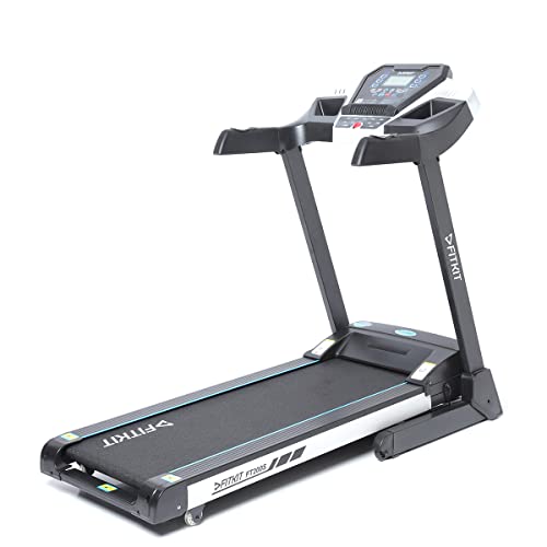 Image of Fitkit by Cult FT200S 4.5HP Peak Treadmill (Max Weight: 110Kg, Auto Incline, Max Speed 16km /hr) for Home Gym Fitness with 1 Year Warranty,Black
