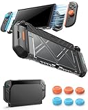 Grip Ergonomique Confort Cette Coque pour Switch 2 est équipée de poignées ergonomiques sculptées offrant une prise en main stable et équilibrée. Le grip améliore le contrôle et réduit la fatigue lors des sessions prolongées. La switch 2 coque slim convient à différents formats de mains et optimise le confort en mode portable à domicile ou en déplacement.