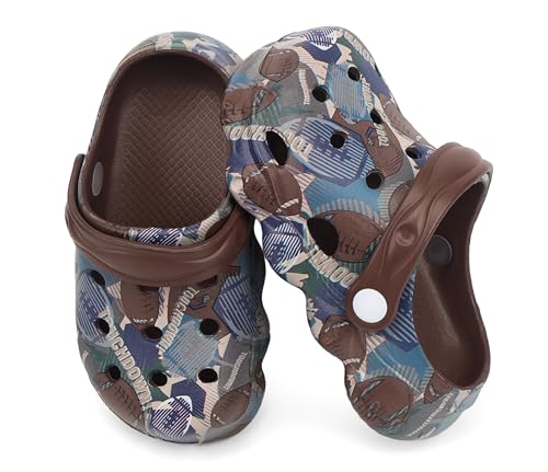 Image of INMINPIN Kids Cute Clogs Cartoon Garden Shoes Boys Girls Slides Slippers Indoor Outdoor Children Water Shower Beach Pool Sandals