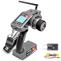 Radiolink RC6GS V3 7-Kanal-RC-Fernsteuerung mit Empfänger-Set und R7FG-Gyro-Empfänger, 2,4-GHz-RC-Fernbedienung mit 600-m-Reichweite, RC-Fernbedienung mit und Empfänger-Set für RC-Autos/Boote