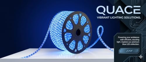 Image of Quace Blue LED Rope Light 14M | Flexible Outdoor & Indoor Decorative Lighting for Home Decor, Weddings, Festivals, Balcony, Garden & Events