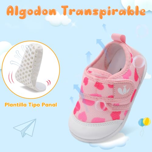 Image of FEETCITY Baby First Walking Shoes Boys Girls Infant Crib Shoes Breathable