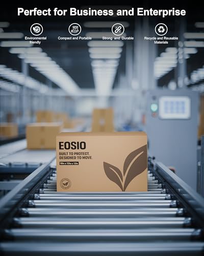 Image of EOSIO 5 Ply Pack 4 Large Size Corrugated Cardboard boxes for Packaging Cartons Cartoon Carton box for Small Business, Packing, Shipping, Moving & Storage,Courier,Transportation,Home Shifting,Parcel
