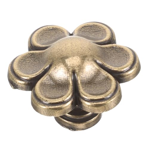 UKCOCO Tirador Vintage de Flor para Cajón Pomo Decorativo Orificio para Armarios y Cómodas Estilo Retro Antiguo Duradero y Práctico