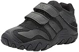 atmungsaktiv Geox Jungen J CRUSH M Sneakers, Schwarz (Black), 33 EU