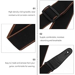 Milisten 2 Pièces Musical Filles Épaule Coton Basse Accessoires Ukulélé Sangle Cuir Noir Longueur Cadeau Large Ceinture… - Les Beatles, Paul McCartney, John Lennon, RIngo Starr, George Harrison Milisten 2 Pièces Musical Filles Épaule Coton Basse Accessoires Ukulélé Sangle Cuir Noir Longueur Cadeau Large Ceinture… – Image 7