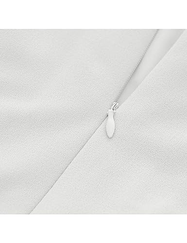 Image of HomRain Wedding Guest Dresses for Women Vintage Short Sleeves Casual Fit and Flare Cocktail Formal Dress for Tea Party