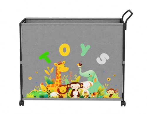 BBLIKE 200L Extra Large Storage Box with Wheels, Rolling Storage Chest