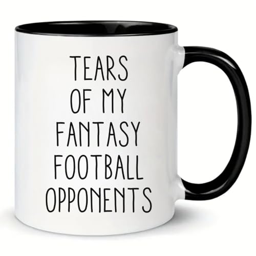 MissDaisy Tears of my Fantasy Football Opponents, taza de café de fútbol de fantasía, día de San Valentín, regalo, fútbol de fantasía, taza de café divertida, regalo único