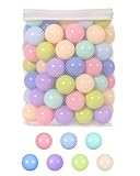 GOGOSO Ball Pit Balls for Toddlers Dogs Baby, 2.2 Inch Pastel Play Ball Toys Kid Ballpit, Bounse House, Birthday, Tent, Party,100 pcs, Macaron Blue