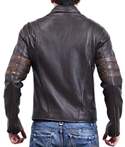 Wolverine X Men Origins Real Genuine Leather Jacket Mens Biker Motorcycle Bomber Napa Leather Jacket2