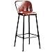 ChengBeautiful Wysokie krzesło barowe retro wysoki stołek barowy krzesło stół kuchenny stołek jadalniany (kolor: Brązowy, rozmiar: 43 x 45 x 65 cm)