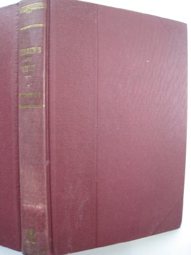 Studies in the Epistle to the Hebrews and the E... B0080S94HO Book Cover