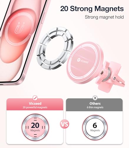 Image of VICSEED for MagSafe Car Mount [Strongest Magnet Power] Car Phone Holder