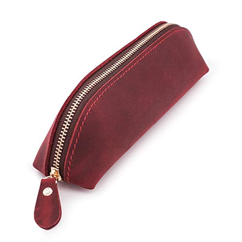 ペンケース 筆箱 赤 レッド Amazon | Collasaro(コラサロ) ペンケース 革 手作り レザー 筆箱 大